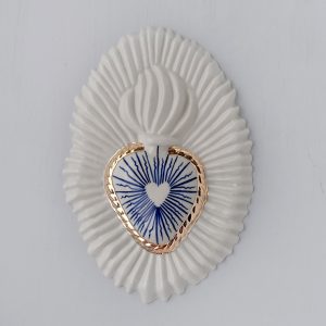 Ex-Voto Blue-Ray Porcelain Blue & Gold - Handmade in Berlin by Marta_Maria_Trenti for Antikapratika
